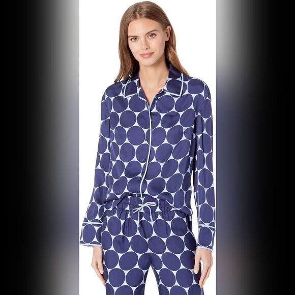NWT Kate Spade New York Joy Dot Silk Twill Shirt - Picture 2 of 6